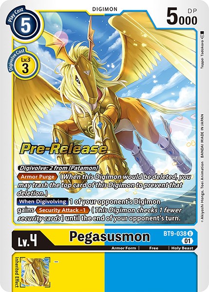 Pegasusmon [BT9-038] [X Record Pre-Release Promos] | Amazing Games TCG