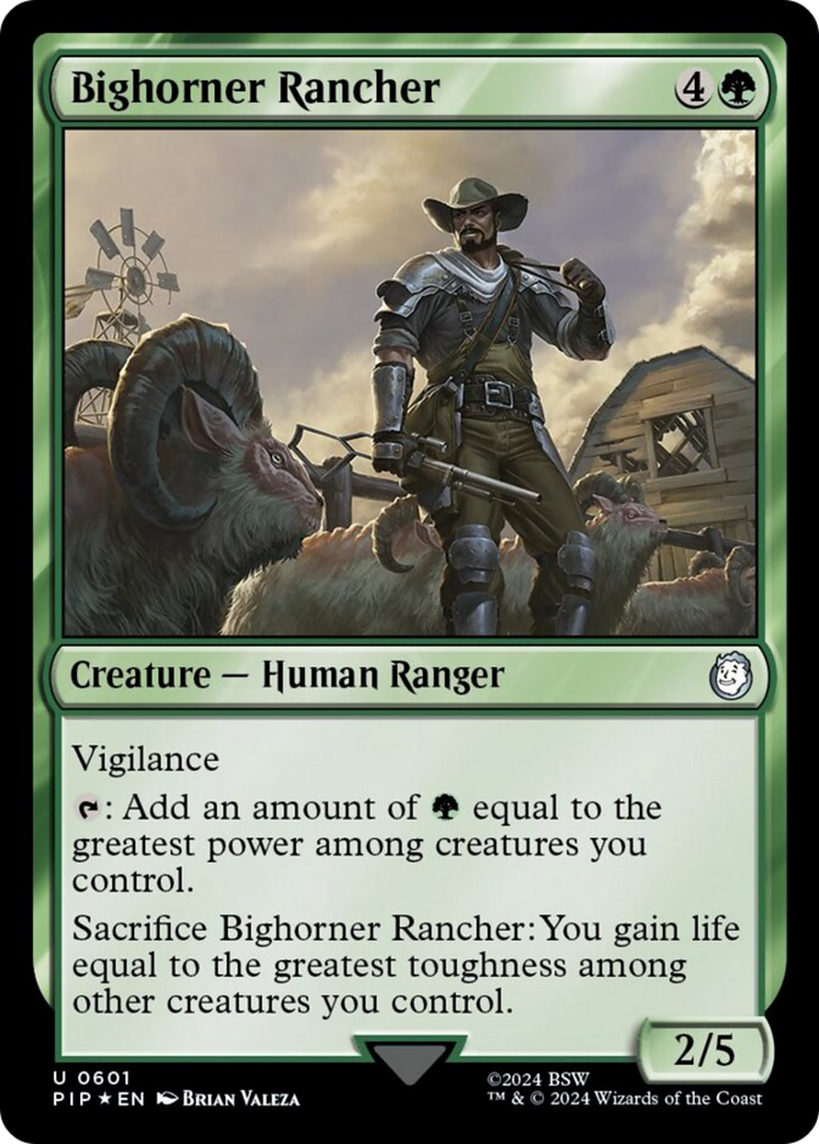 Bighorner Rancher (Surge Foil) [Fallout] | Amazing Games TCG