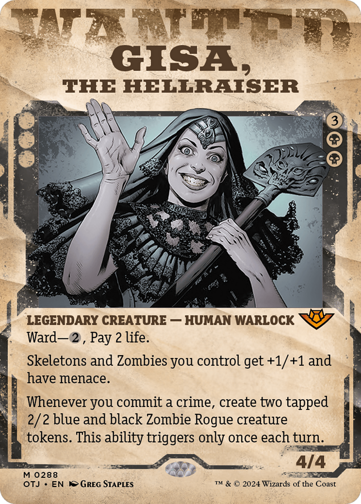 Gisa, the Hellraiser (Showcase) [Outlaws of Thunder Junction] | Amazing Games TCG