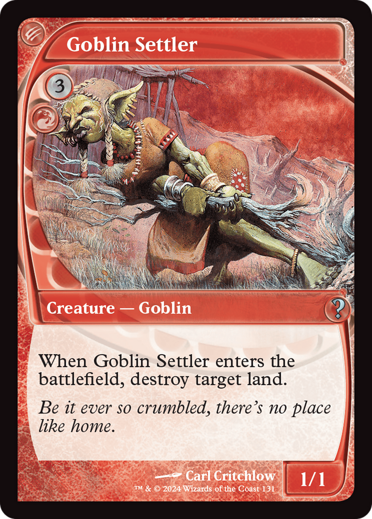 Goblin Settler (Future Sight) [Mystery Booster 2] | Amazing Games TCG