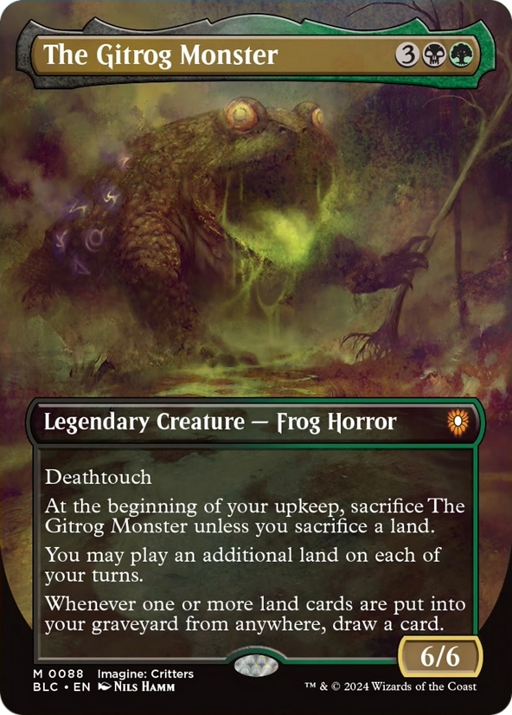 The Gitrog Monster (Borderless) [Bloomburrow Commander] | Amazing Games TCG