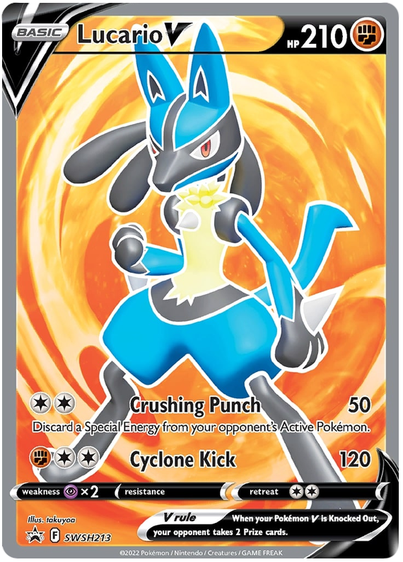 Lucario V (SWSH213) [Sword & Shield: Black Star Promos] | Amazing Games TCG