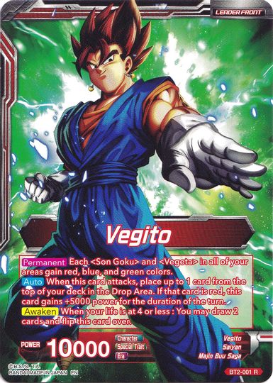 Vegito // Fusion Warrior Super Saiyan Vegito (Collector's Selection Vol. 1) (BT2-001) [Promotion Cards] | Amazing Games TCG