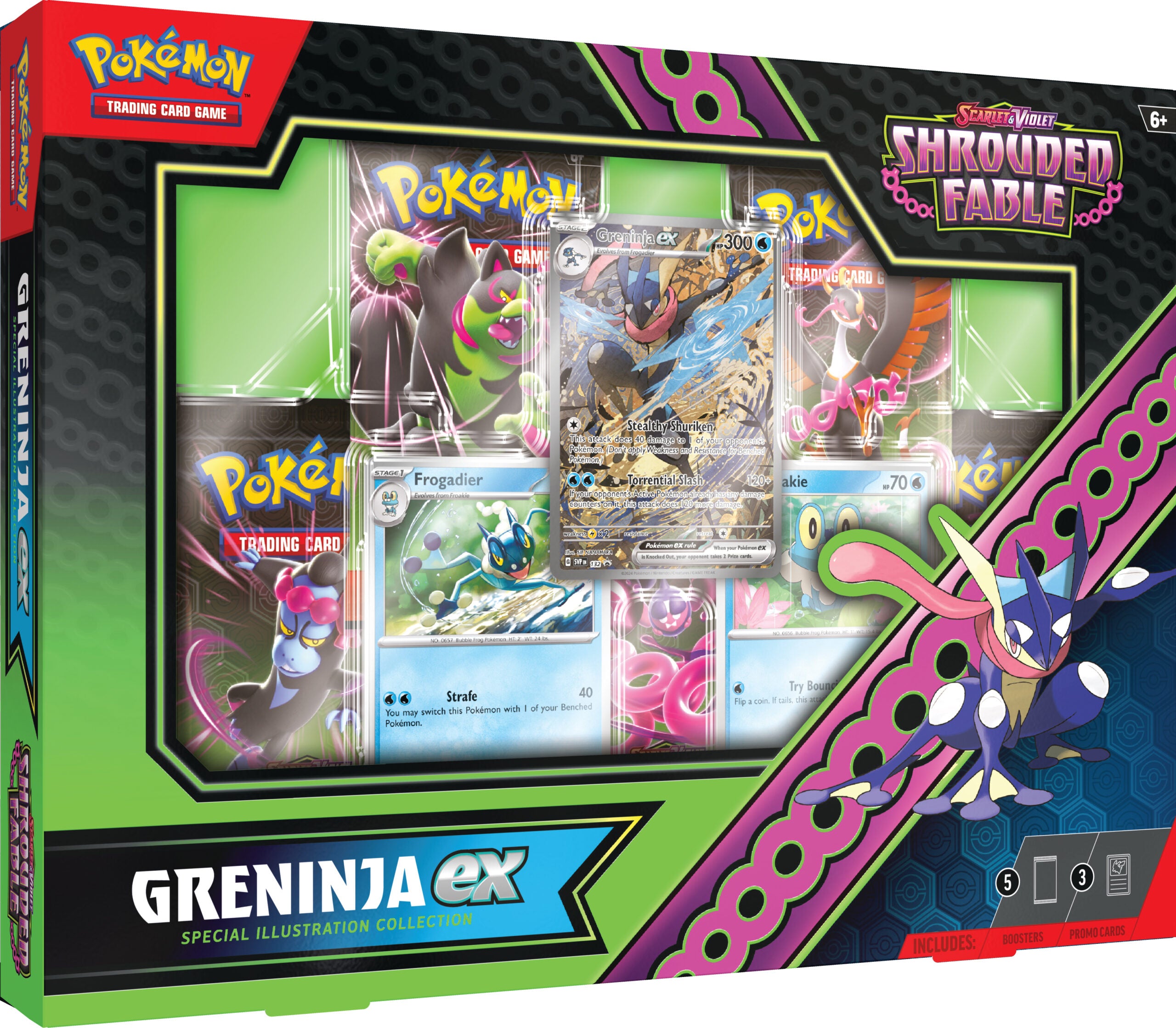 Scarlet & Violet: Shrouded Fable - Greninja Ex Illustration Collection | Amazing Games TCG