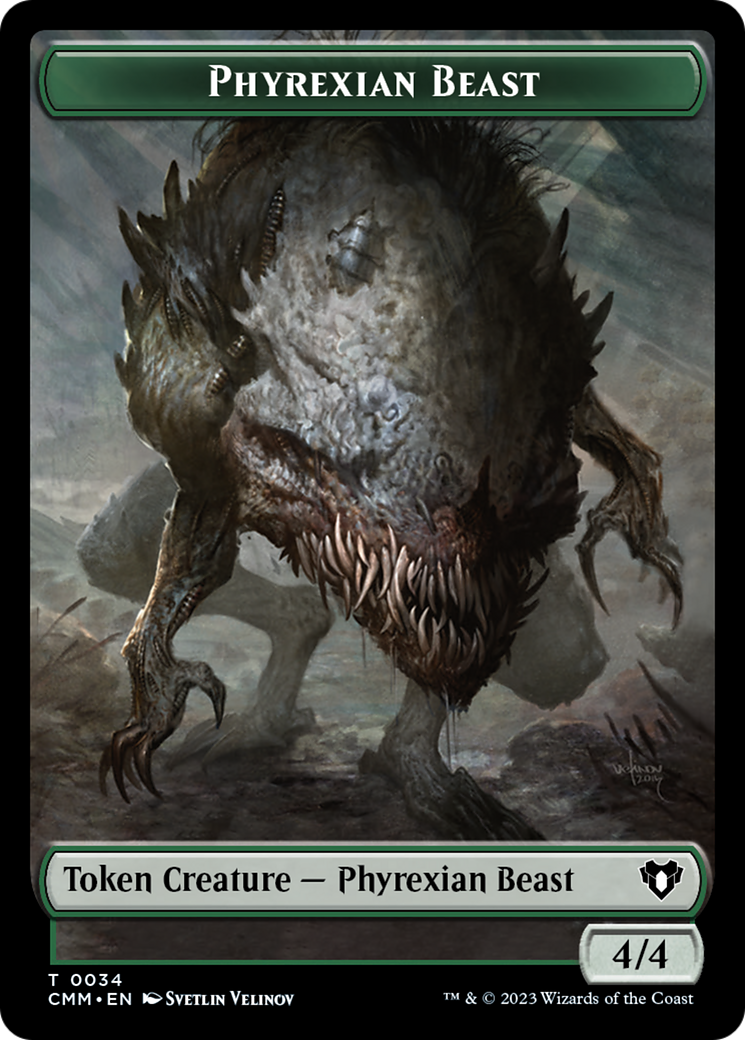 Phyrexian Beast Token [Commander Masters Tokens] | Amazing Games TCG