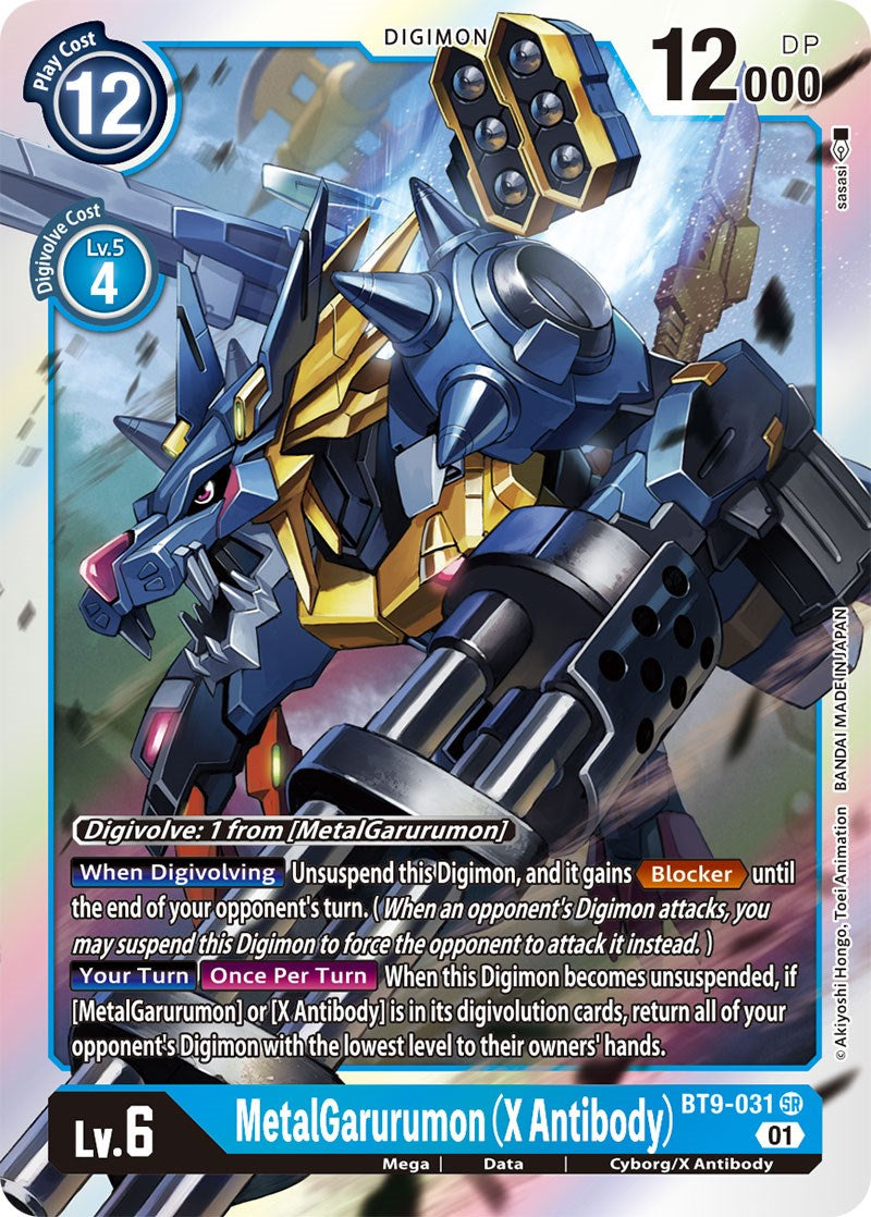 MetalGarurumon (X Antibody) [BT9-031] [X Record] | Amazing Games TCG