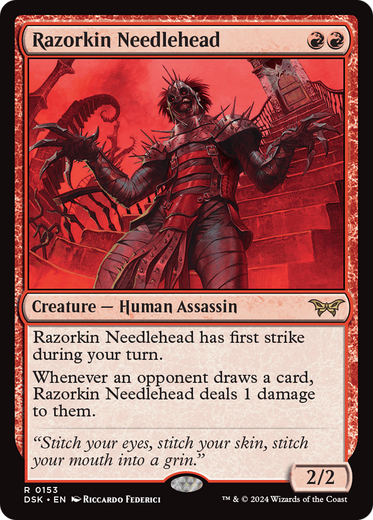 Razorkin Needlehead [Duskmourn: House of Horror] | Amazing Games TCG