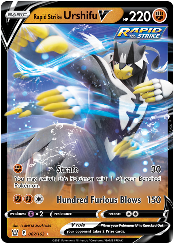 Rapid Strike Urshifu V (087/163) [Sword & Shield: Battle Styles] | Amazing Games TCG