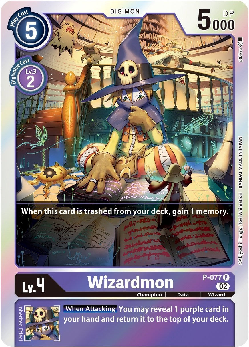 Wizardmon [P-077] (Alternate Art) [Starter Deck: Beelzemon Advanced Deck Set] | Amazing Games TCG