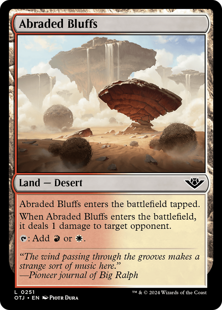 Abraded Bluffs [Outlaws of Thunder Junction] | Amazing Games TCG