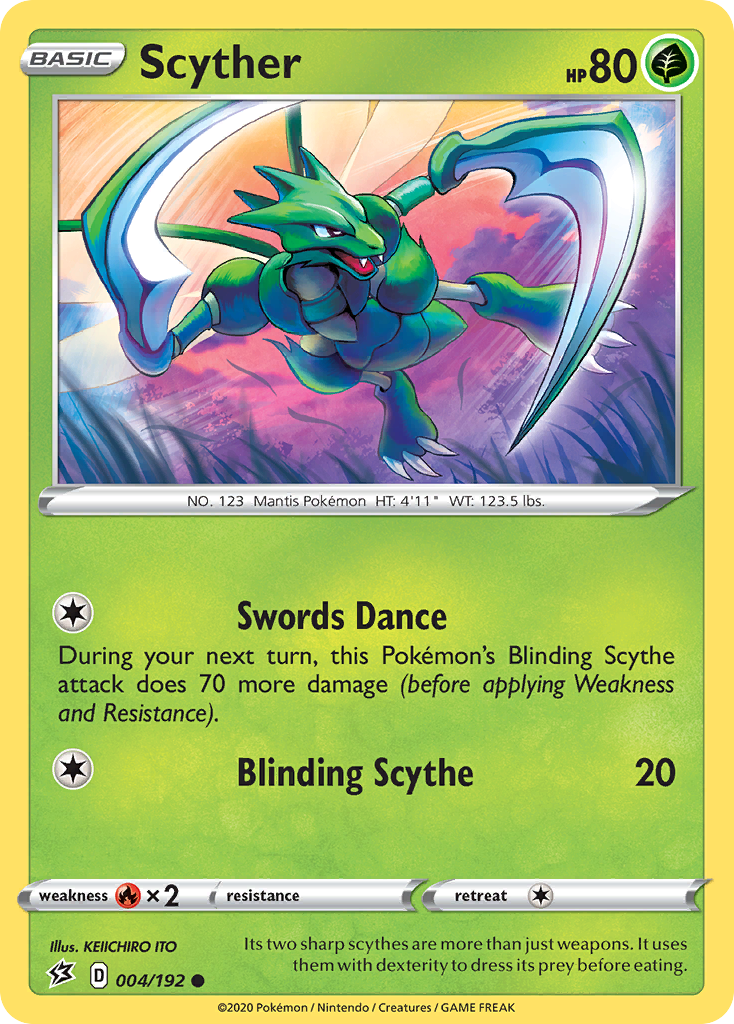 Scyther (004/192) [Sword & Shield: Rebel Clash] | Amazing Games TCG