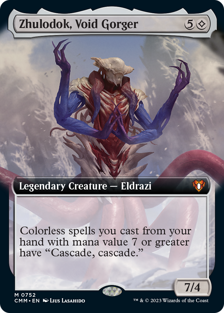 Zhulodok, Void Gorger (Extended Art) [Commander Masters] | Amazing Games TCG