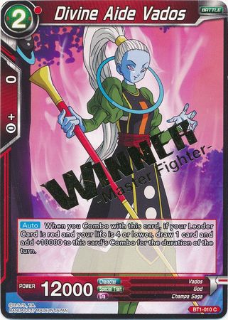Divine Aide Vados (Winner Stamped) (BT1-010) [Tournament Promotion Cards] | Amazing Games TCG