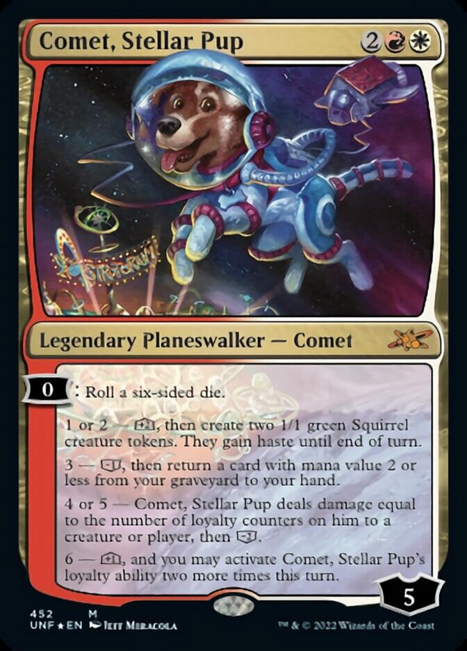 Comet, Stellar Pup (Galaxy Foil) [Unfinity] | Amazing Games TCG