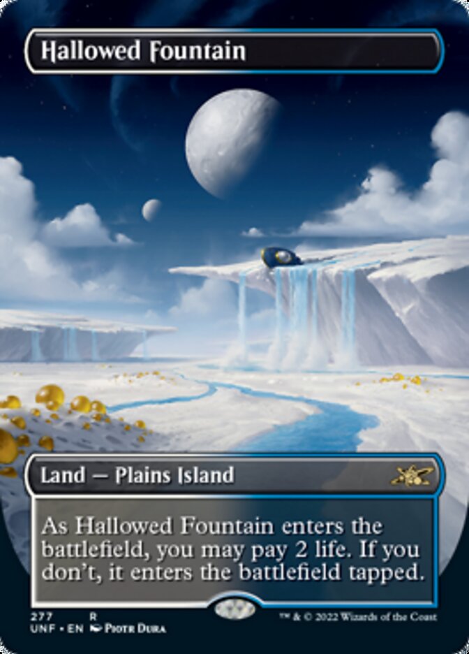 Hallowed Fountain (Borderless) [Unfinity] | Amazing Games TCG