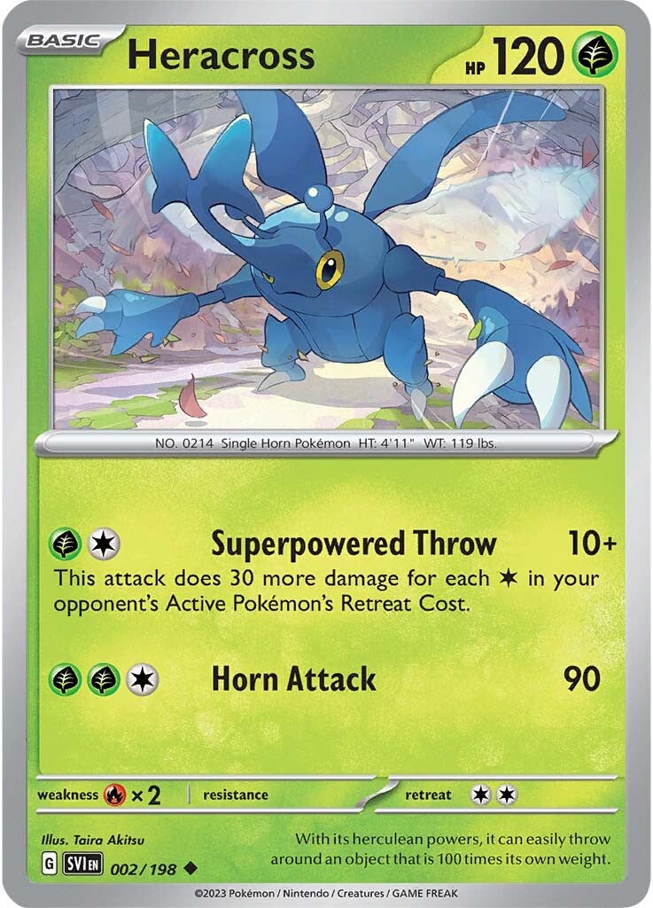 Heracross (002/198) [Scarlet & Violet: Base Set] | Amazing Games TCG