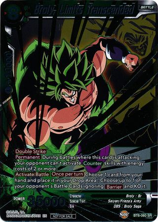 Broly, Limits Transcended (Event Pack 3 - 2019) (BT6-060_PR) [Promotion Cards] | Amazing Games TCG