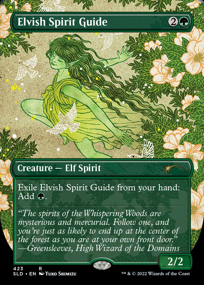 Elvish Spirit Guide (Borderless) [Secret Lair Drop Series] | Amazing Games TCG