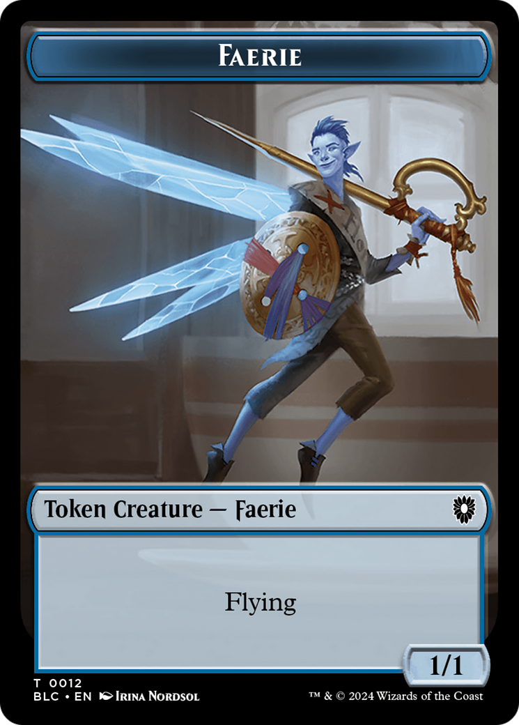 Spirit // Faerie Double-Sided Token [Bloomburrow Commander Tokens] | Amazing Games TCG