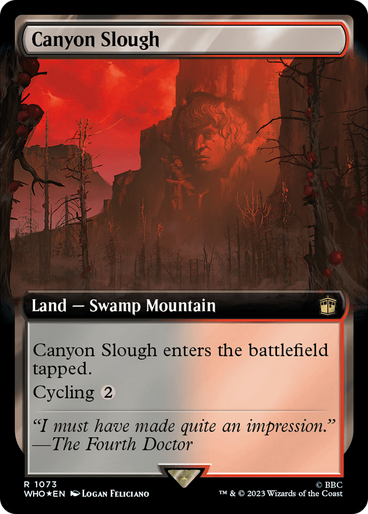 Canyon Slough (Extended Art) (Surge Foil) [Doctor Who] | Amazing Games TCG