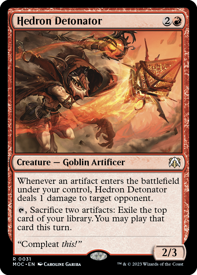 Hedron Detonator [March of the Machine Commander] | Amazing Games TCG