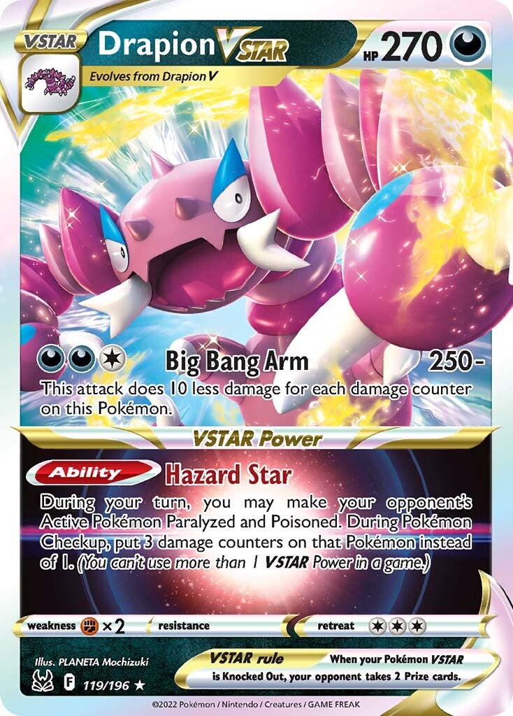 Drapion VSTAR (119/196) [Sword & Shield: Lost Origin] | Amazing Games TCG