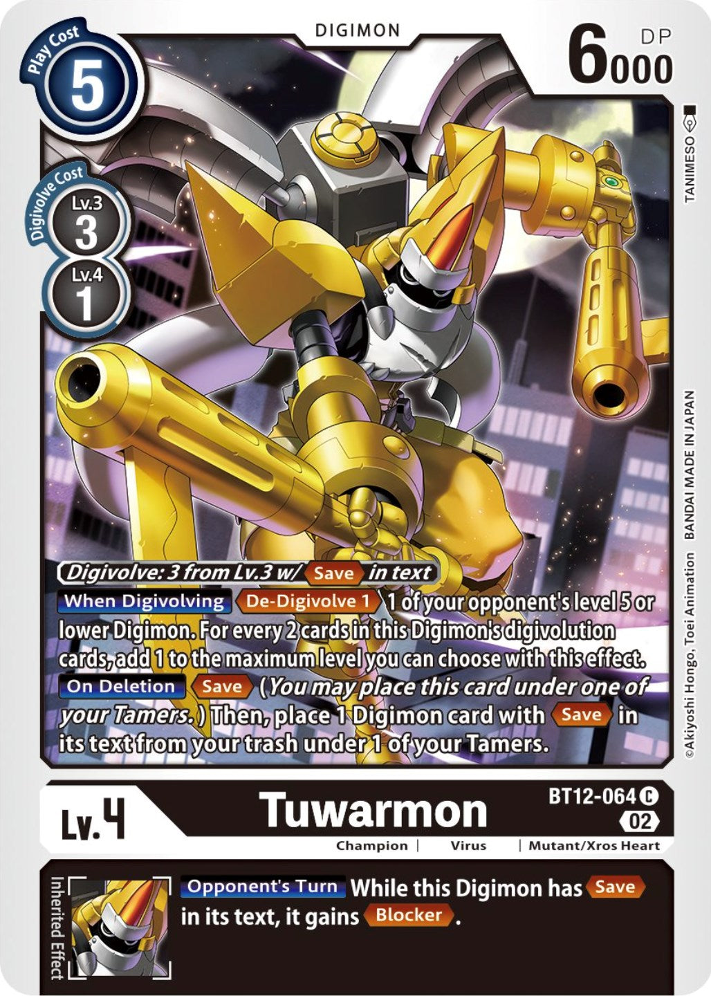 Tuwarmon [BT12-064] [Across Time] | Amazing Games TCG