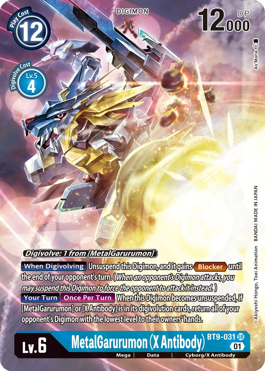 MetalGarurumon (X Antibody) [BT9-031] (Alternate Art) [X Record] | Amazing Games TCG