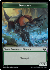 Elephant // Dinosaur (0010) Double-Sided Token [The Lost Caverns of Ixalan Commander Tokens] | Amazing Games TCG