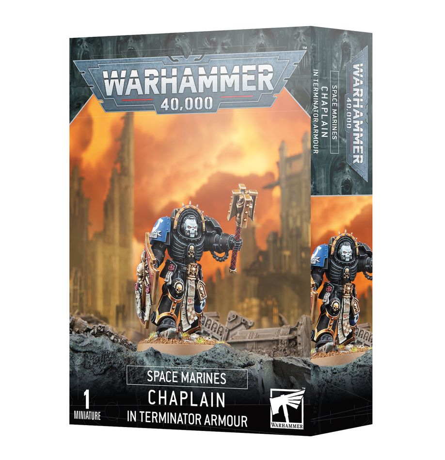 Warhammer 40,000 Space Marines Chaplain in Terminator Armour | Amazing Games TCG