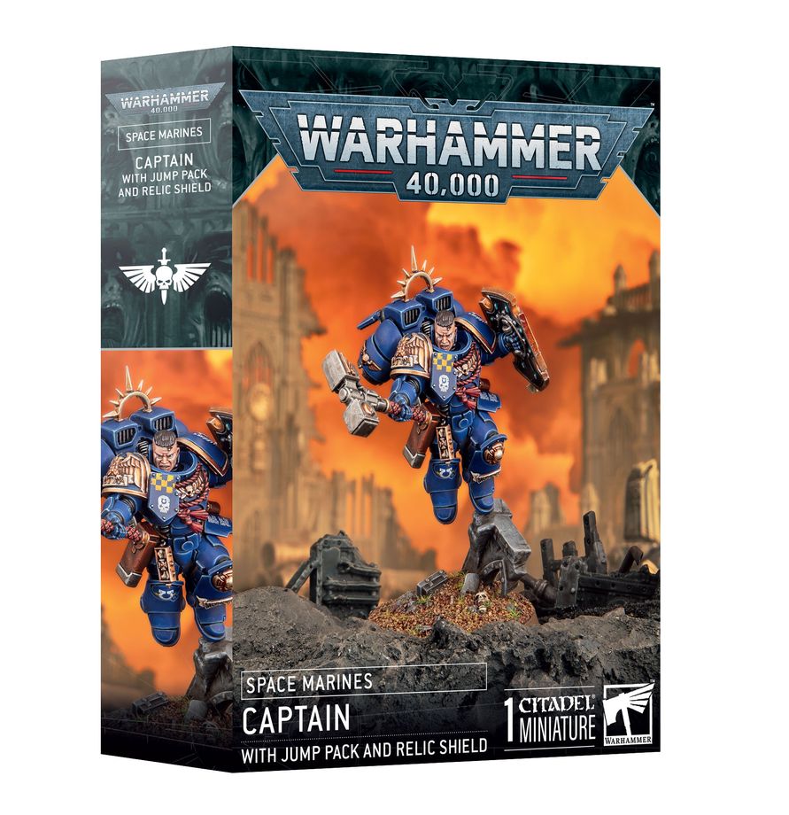 Warhammer 40,000: Space Marines - Captain (with jump pack and relic shield)