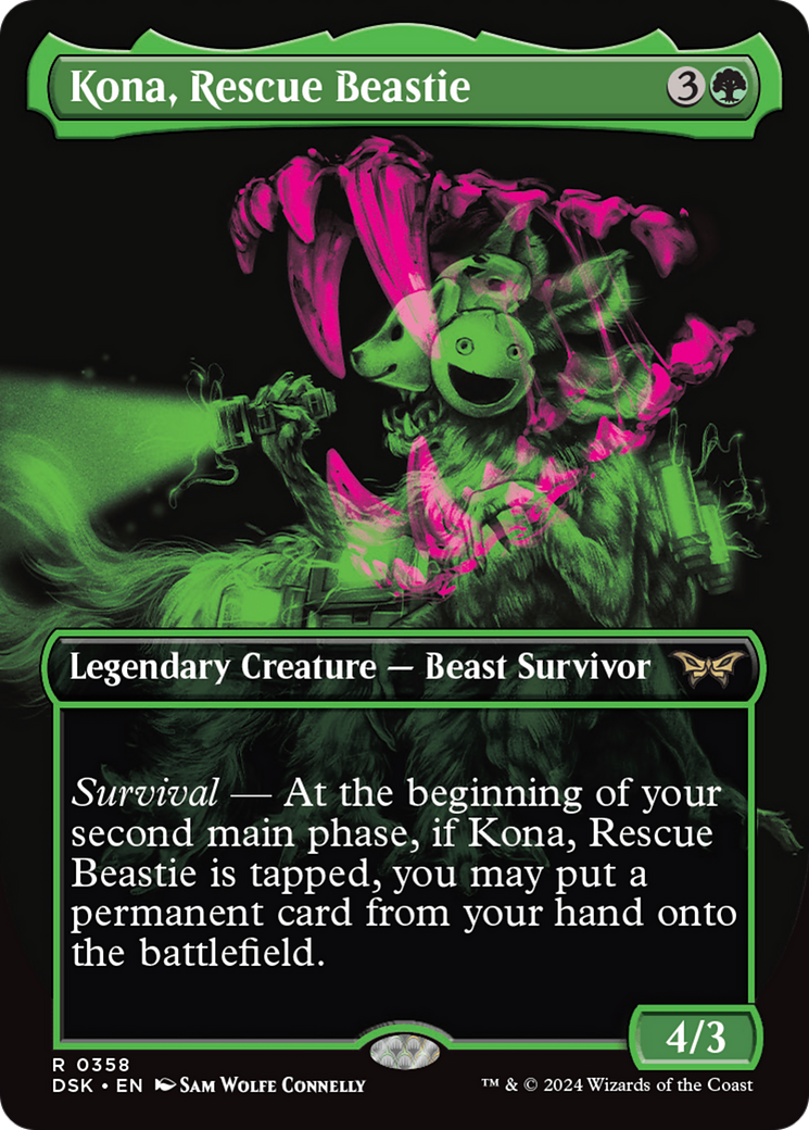 Kona, Rescue Beastie (Showcase) [Duskmourn: House of Horror] | Amazing Games TCG