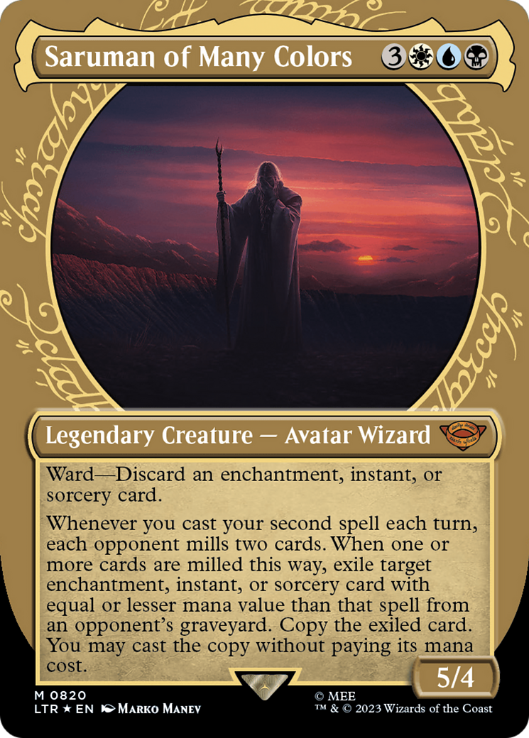 Saruman of Many Colors (Showcase) (Surge Foil) [The Lord of the Rings: Tales of Middle-Earth] | Amazing Games TCG