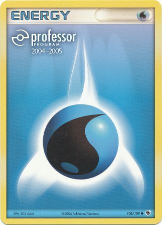 Water Energy (106/109) (2004 2005) [Professor Program Promos] | Amazing Games TCG