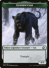 Wolf // Guenhwyvar Double-Sided Token [Dungeons & Dragons: Adventures in the Forgotten Realms Tokens] | Amazing Games TCG