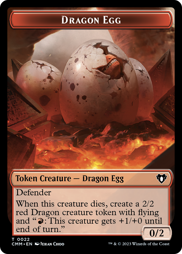 Dragon Egg Token [Commander Masters Tokens] | Amazing Games TCG