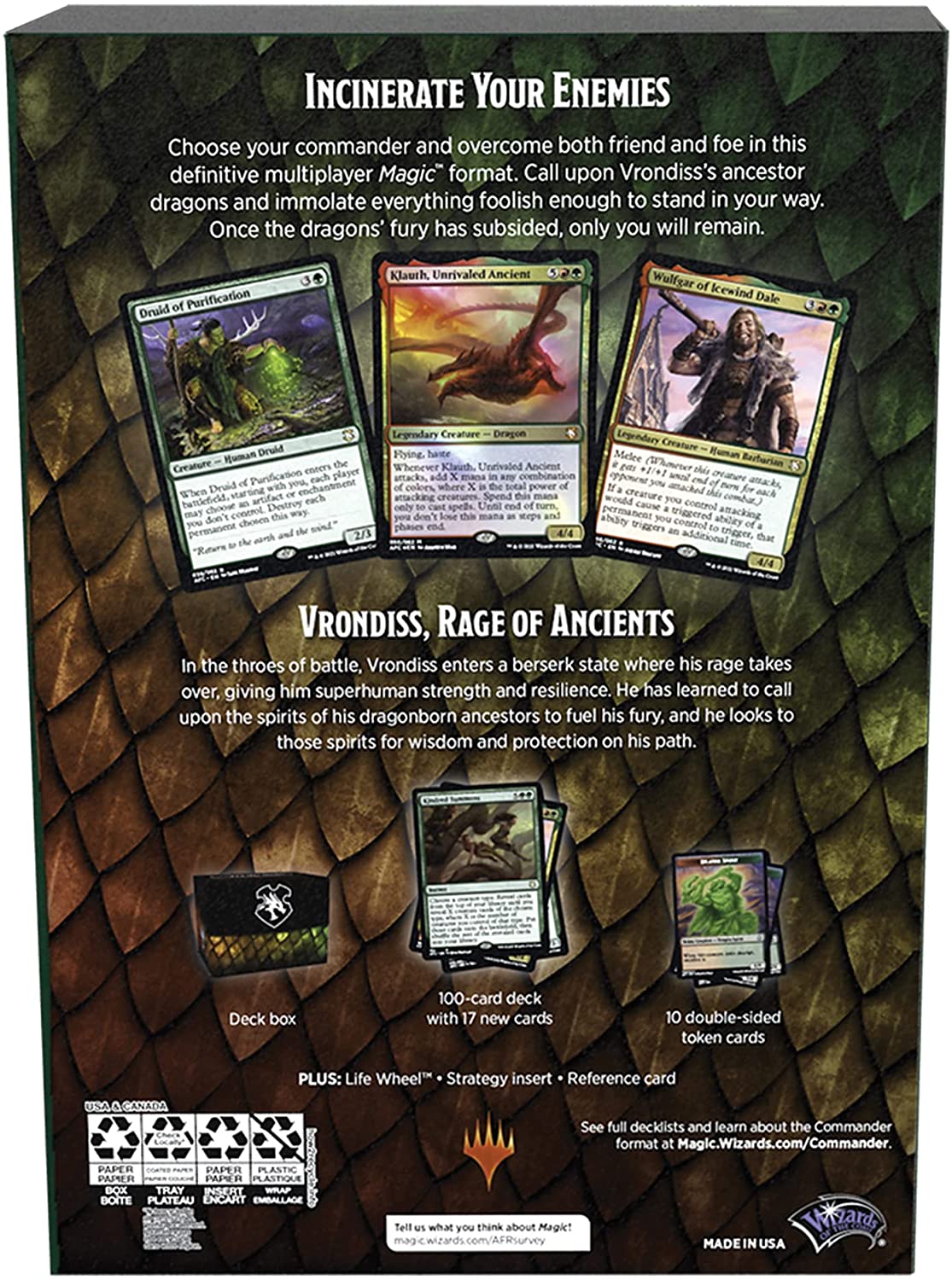 Dungeons & Dragons: Adventures in the Forgotten Realms - Commander Deck (Draconic Rage) | Amazing Games TCG