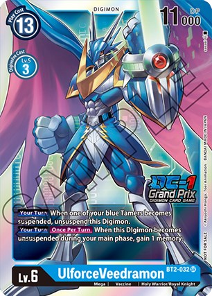 UlforceVeedramon [BT2-032] (DC-1 Grand Prix) [Release Special Booster Promos] | Amazing Games TCG