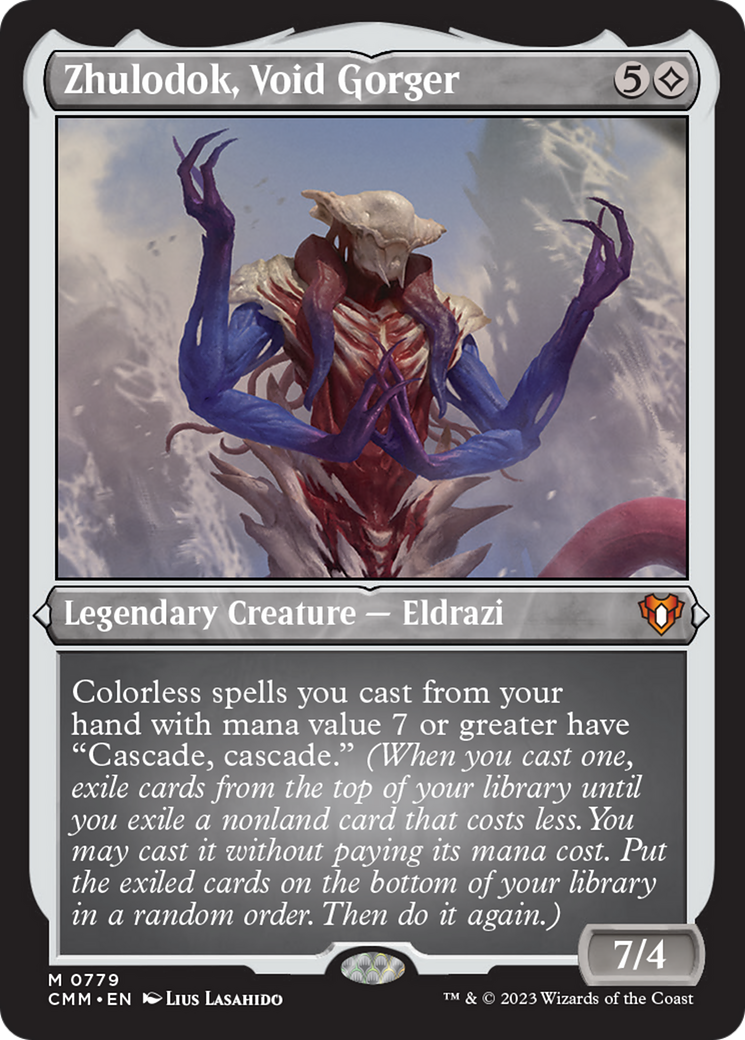 Zhulodok, Void Gorger (Display Commander) (Foil Etched) [Commander Masters] | Amazing Games TCG