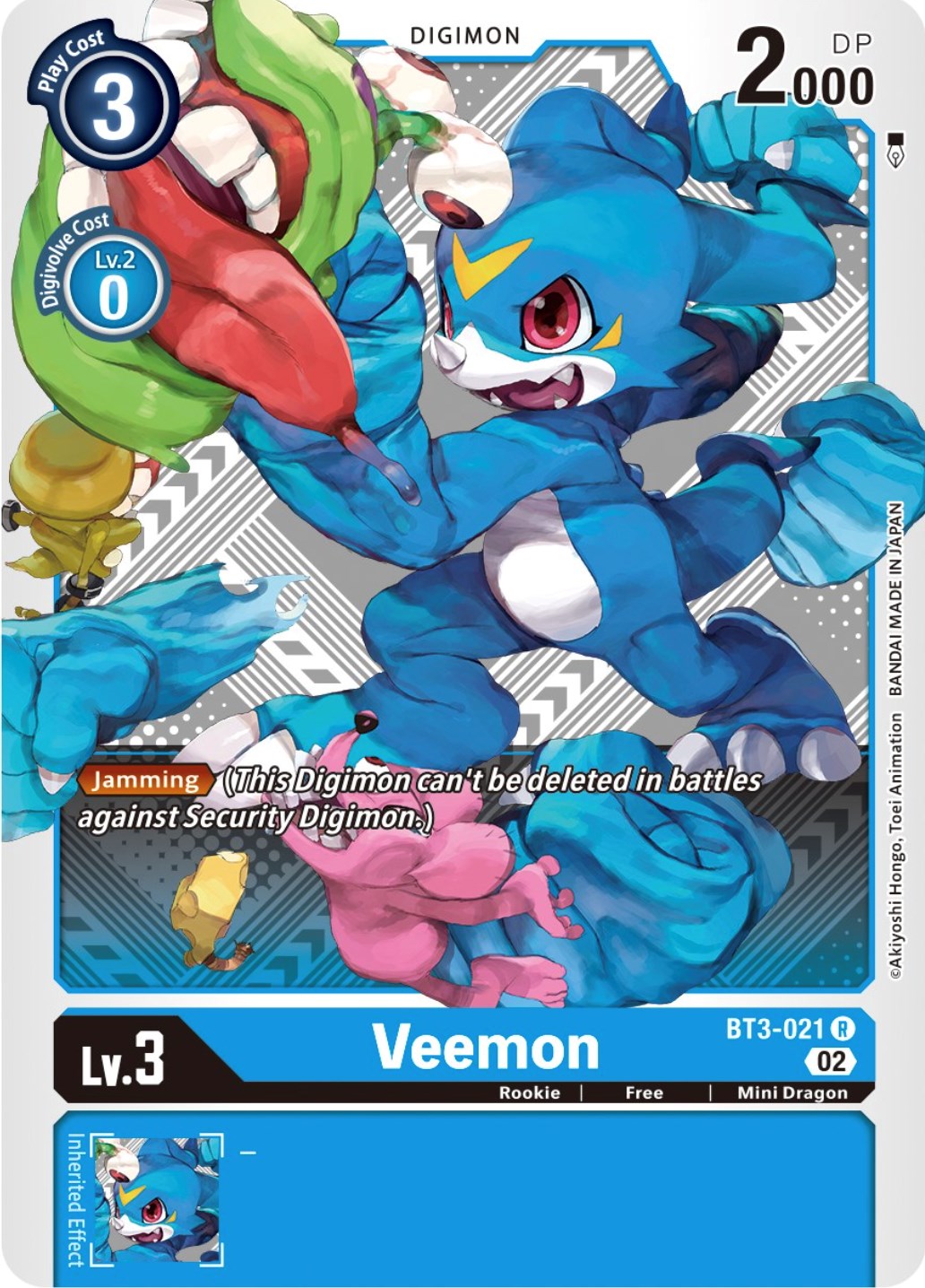 Veemon [BT3-021] (Winner Pack Dimensional Phase) [Release Special Booster Promos] | Amazing Games TCG