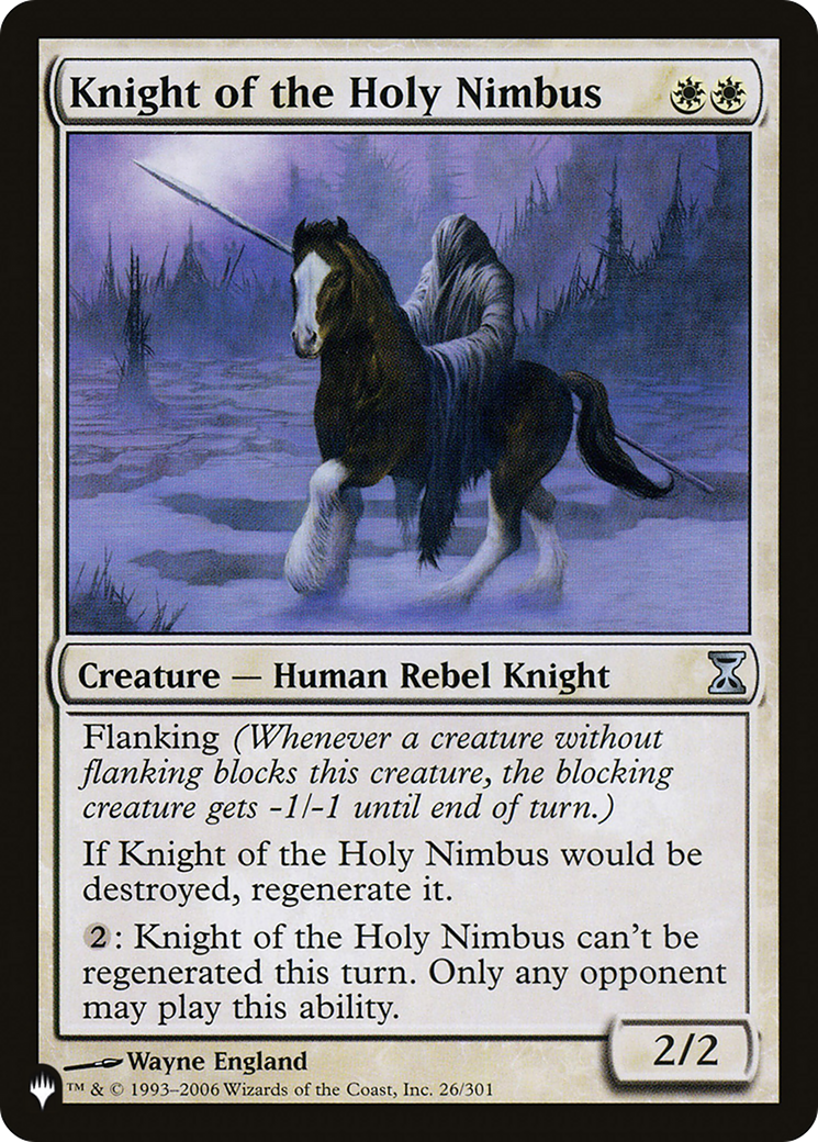 Knight of the Holy Nimbus [The List Reprints] | Amazing Games TCG