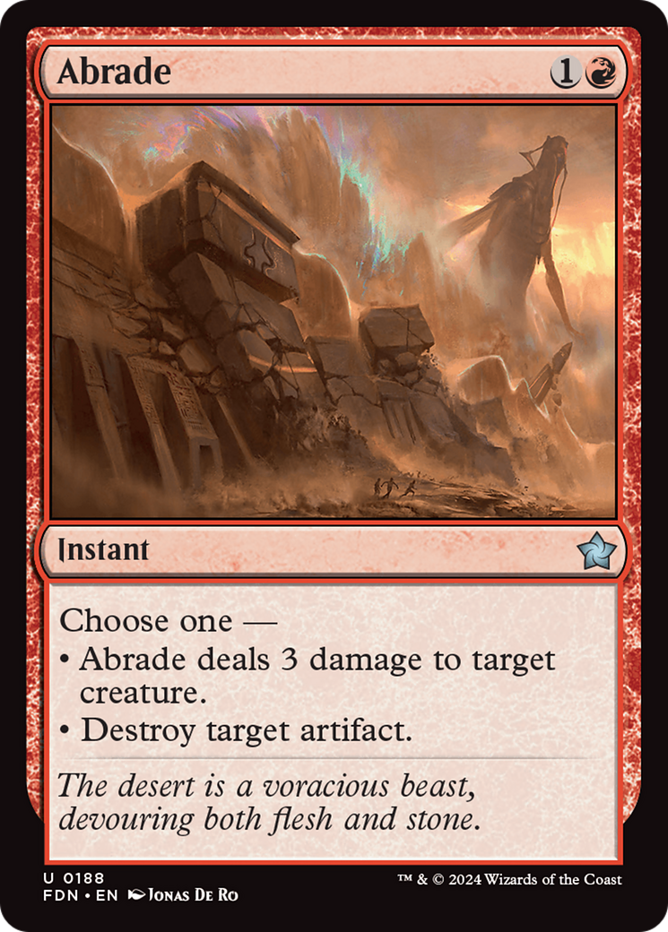 Abrade [Foundations] | Amazing Games TCG