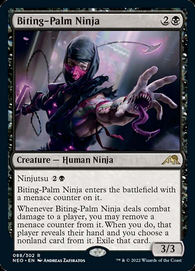 Biting-Palm Ninja [Kamigawa: Neon Dynasty] | Amazing Games TCG