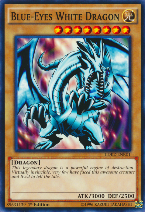 Blue-Eyes White Dragon (Version 1) [LDK2-ENK01] Common | Amazing Games TCG