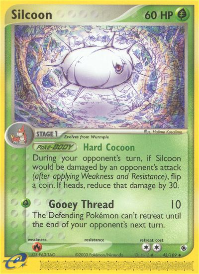 Silcoon (43/109) [EX: Ruby & Sapphire] | Amazing Games TCG