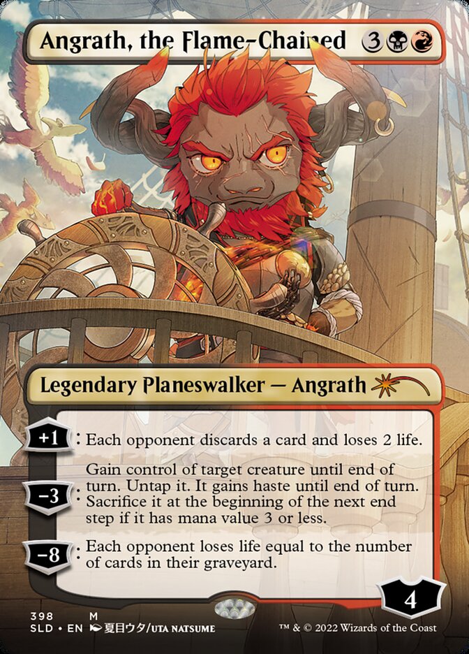 Angrath, the Flame-Chained (Borderless) [Secret Lair Drop Series] | Amazing Games TCG