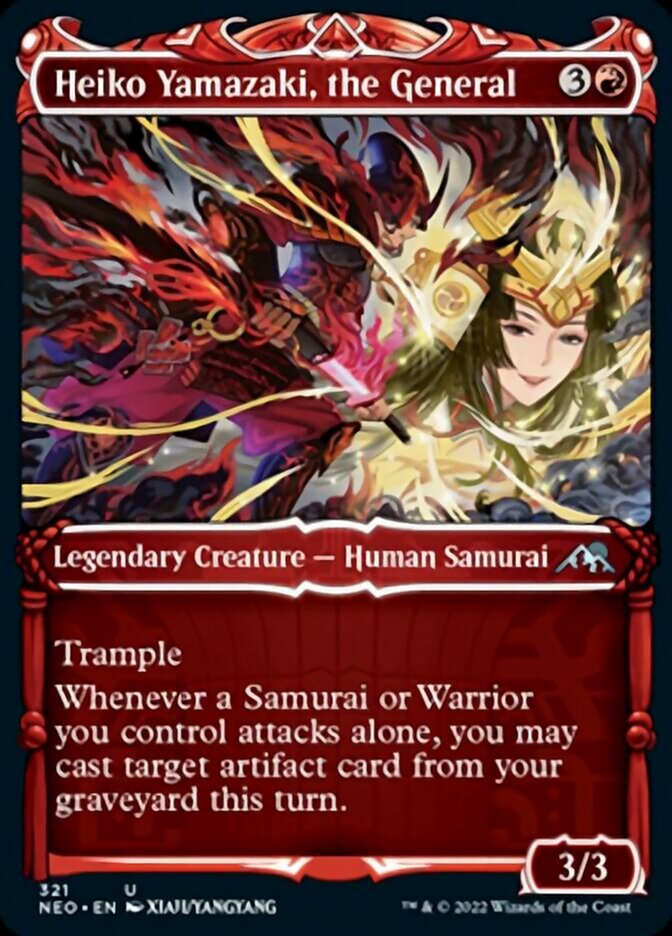 Heiko Yamazaki, the General (Showcase Samurai) [Kamigawa: Neon Dynasty] | Amazing Games TCG