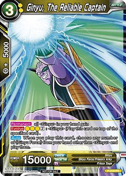 Ginyu, The Reliable Captain (P-019) [Promotion Cards] | Amazing Games TCG