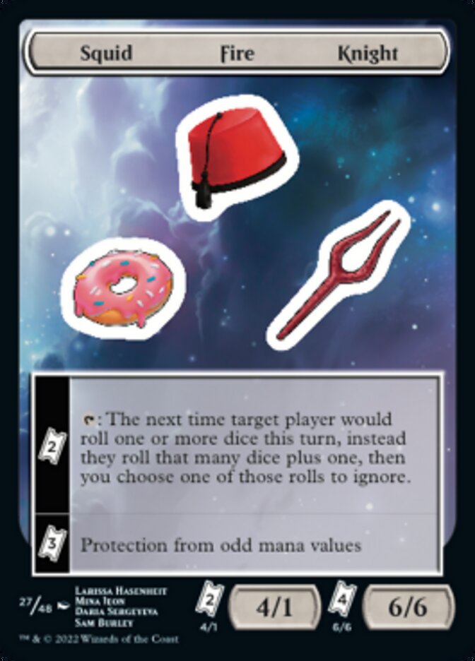 Squid Fire Knight [Unfinity Stickers] | Amazing Games TCG