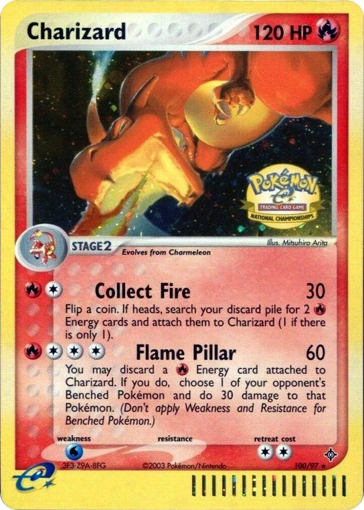 Charizard (100/097) (National Championships) [League & Championship Cards] | Amazing Games TCG